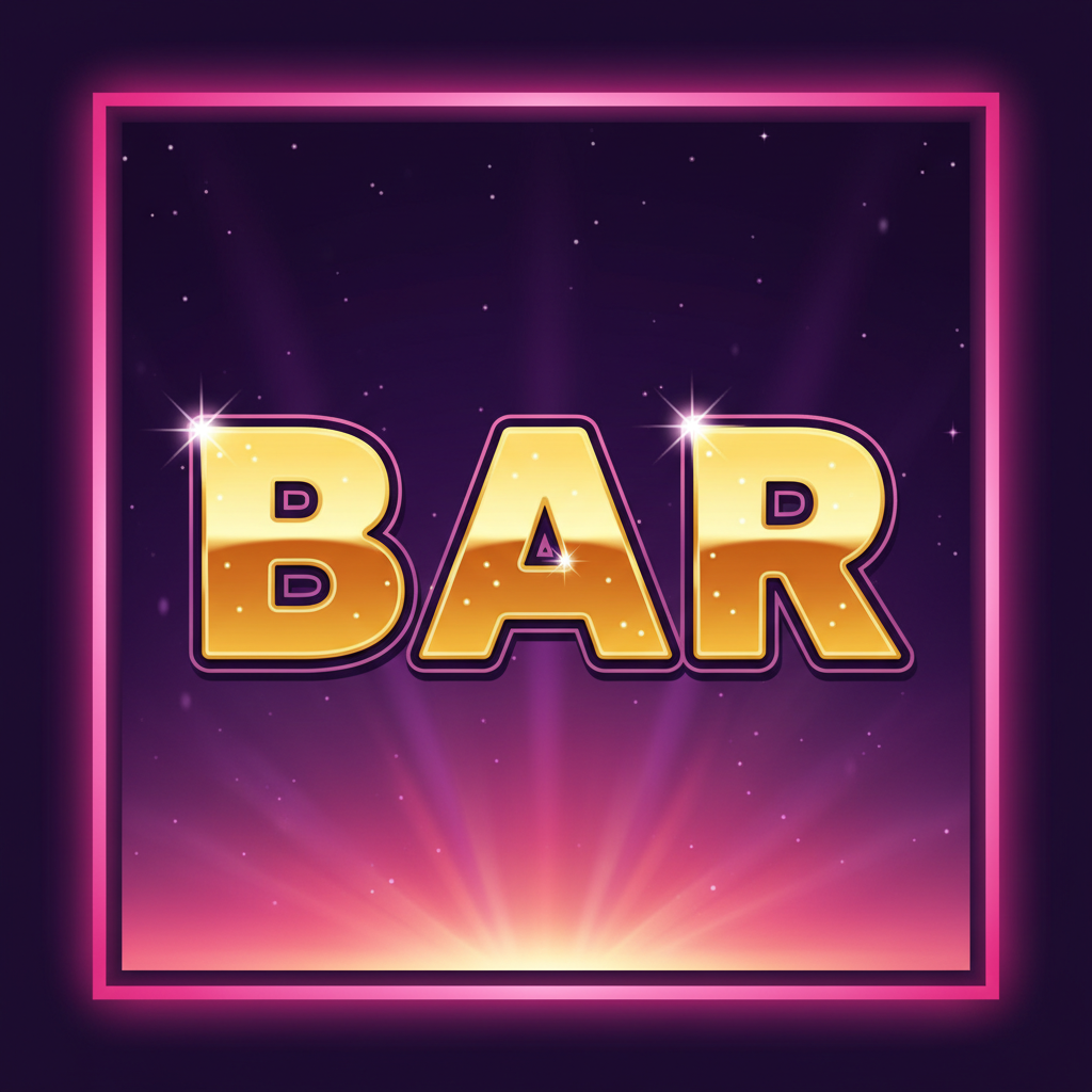 Gouden BAR symbool hoogste uitbetaling