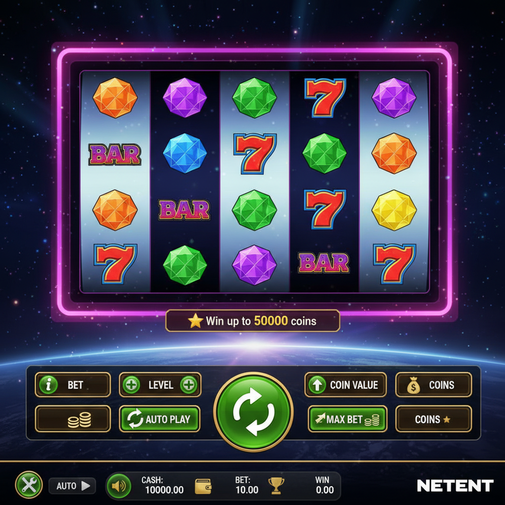 Starburst interface met alle bedieningsknoppen uitgelegd